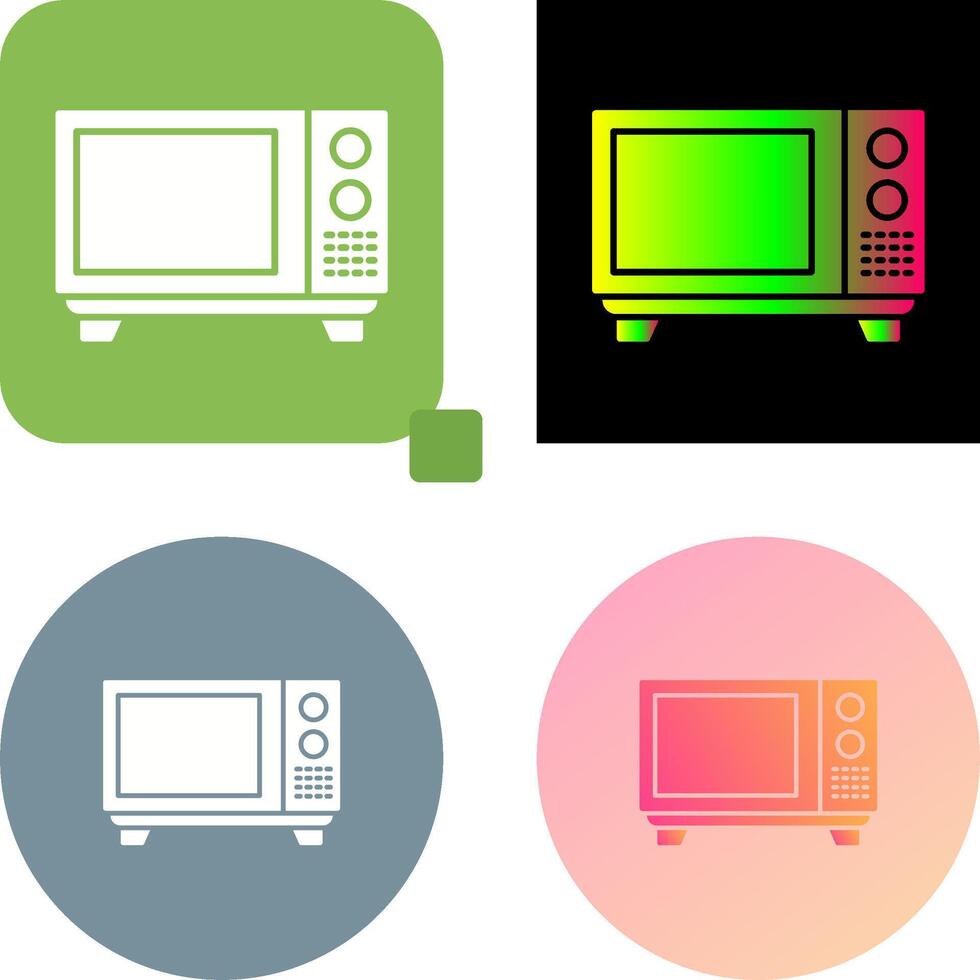 Microwave Icon Design vector