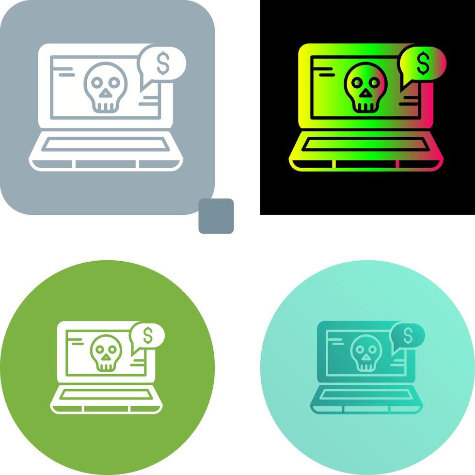 Online Fraud Icon Design vector