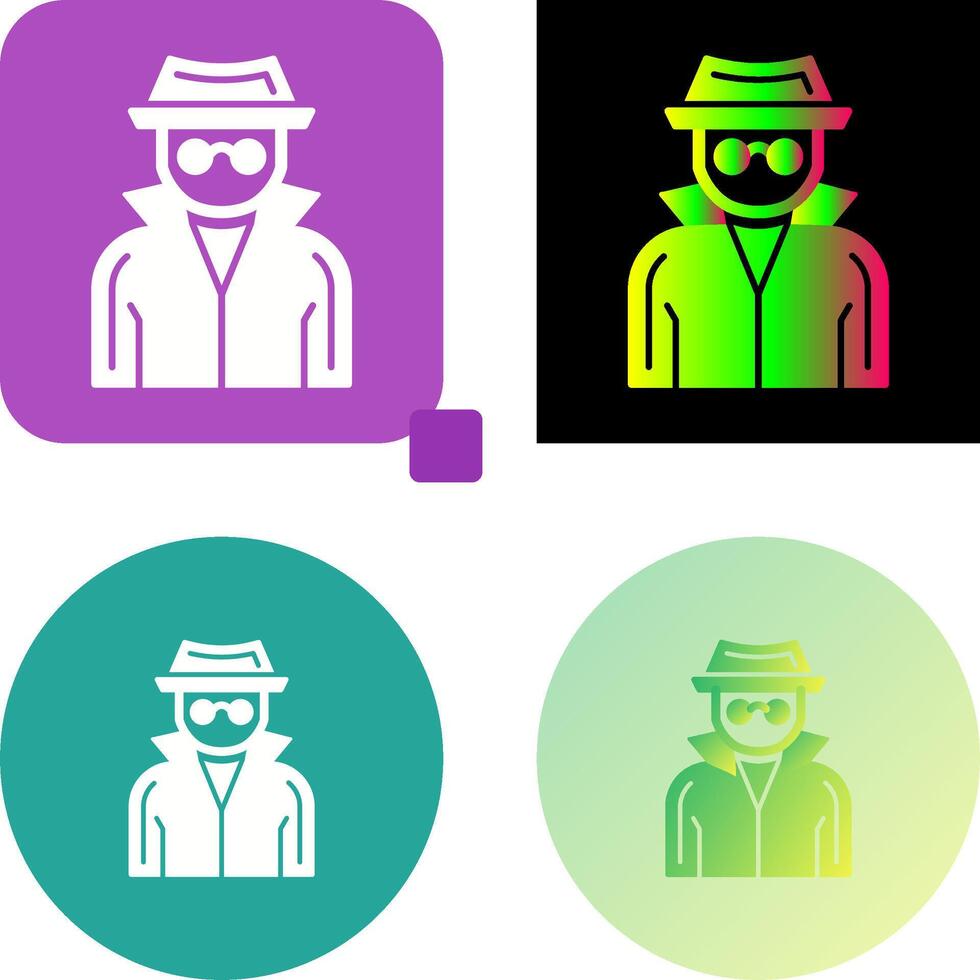 Spy Icon Design vector