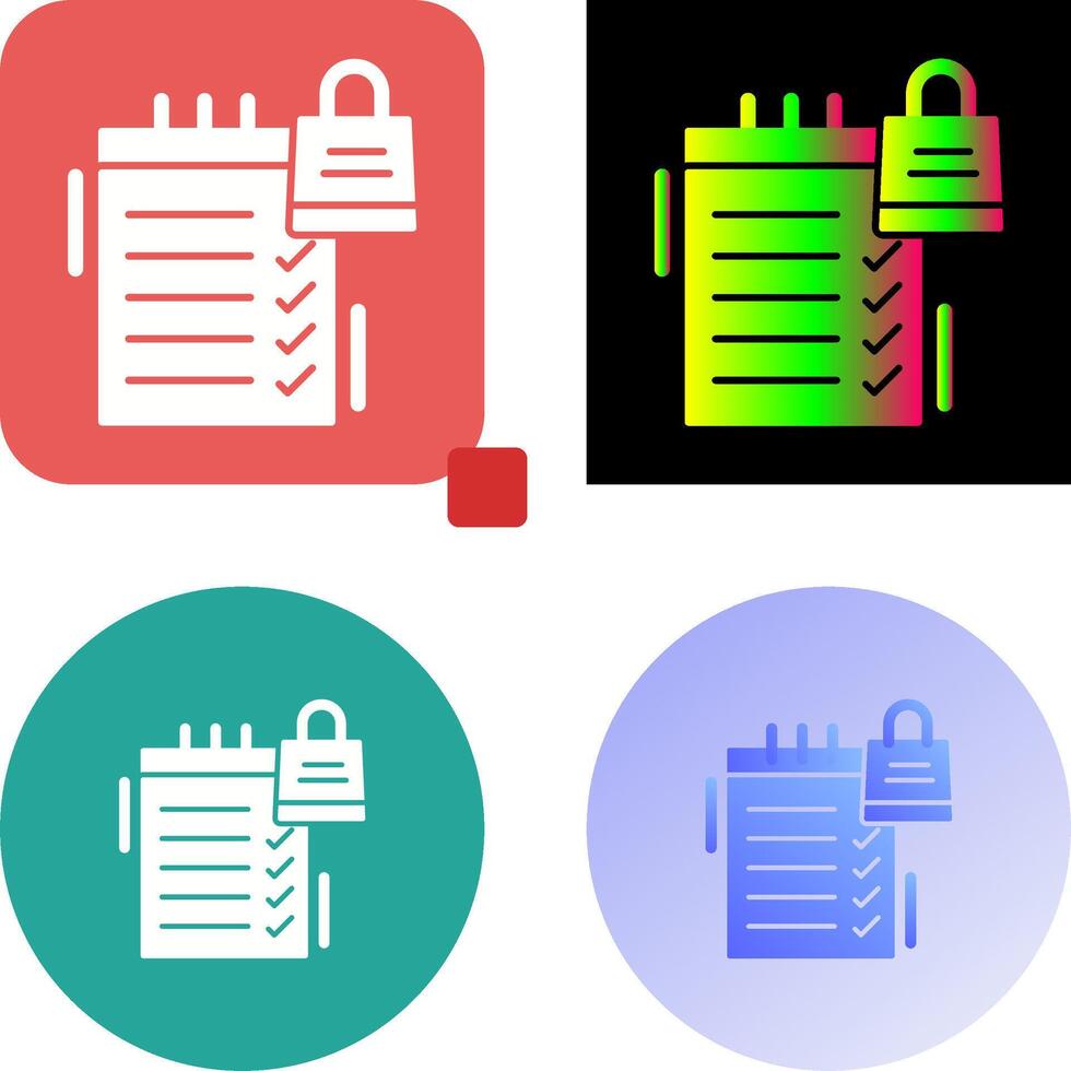 Shopping List Icon Design vector