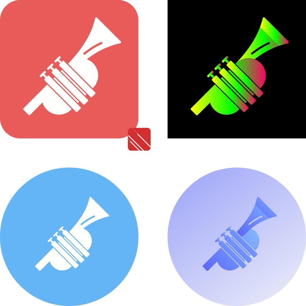 Trumpet Icon Design vector