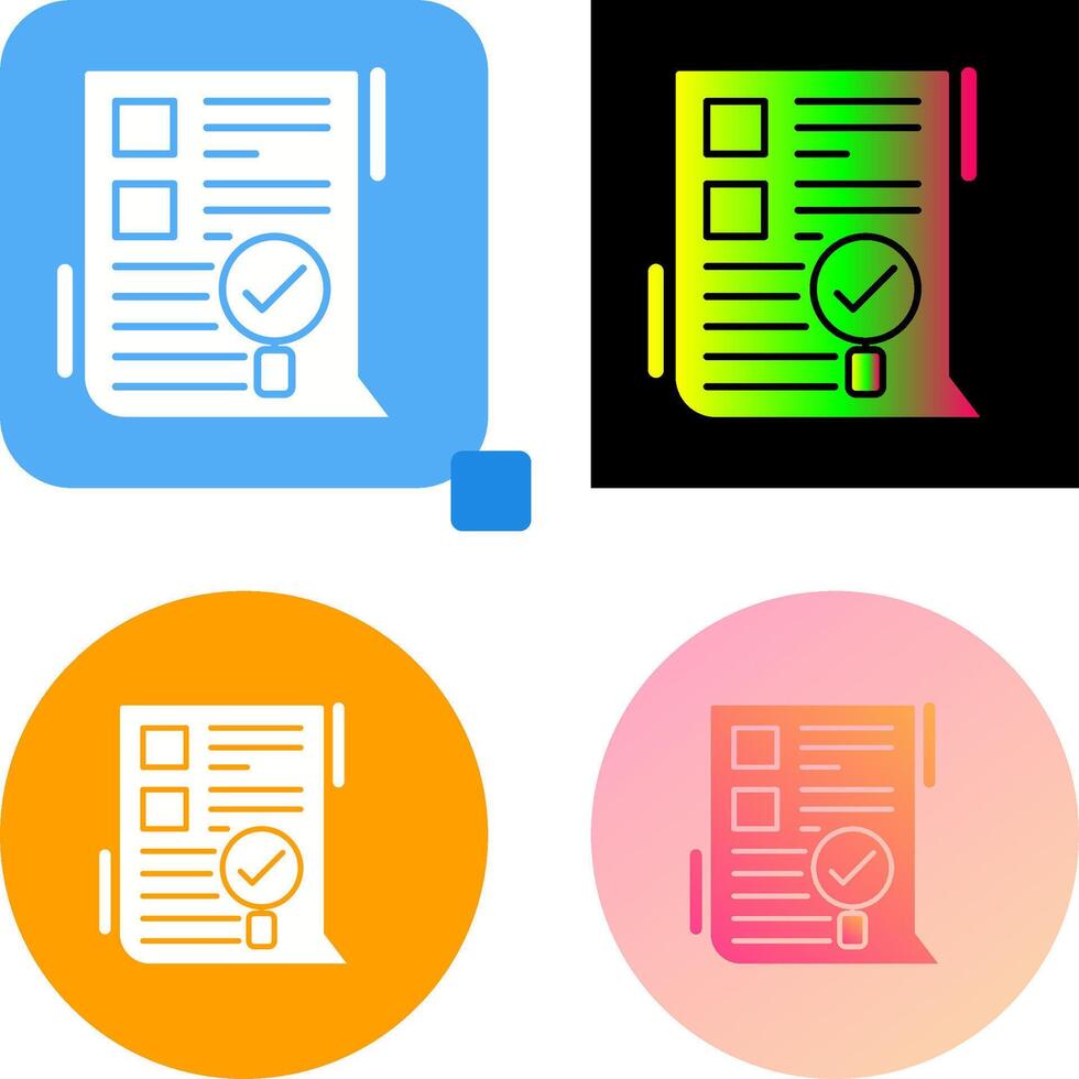 SEO Audit Icon Design vector