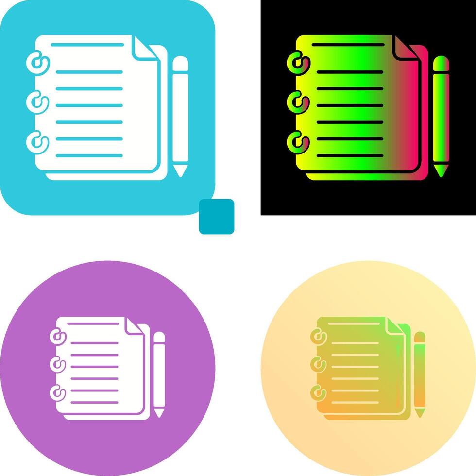 Write Icon Design vector