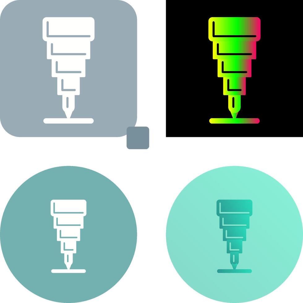 Fine Tip Pen Icon Design vector