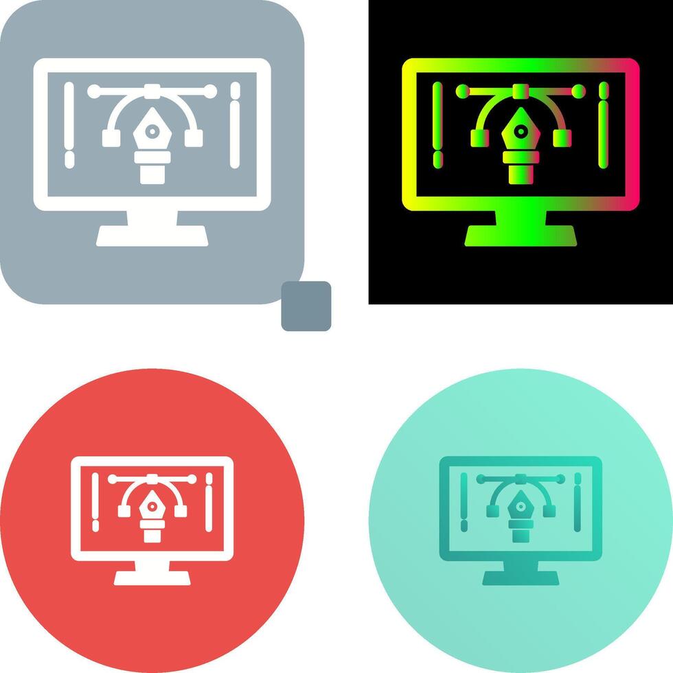 Elearning Icon Design vector