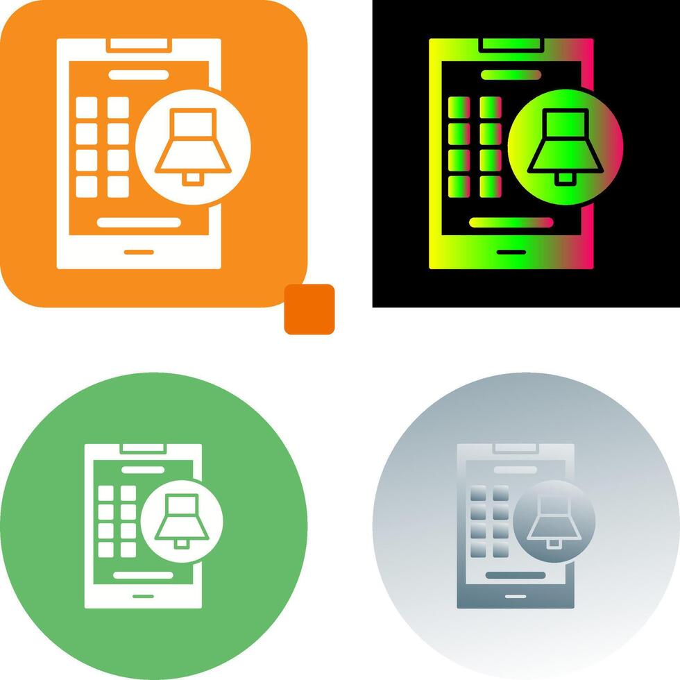 Alarm Icon Design vector