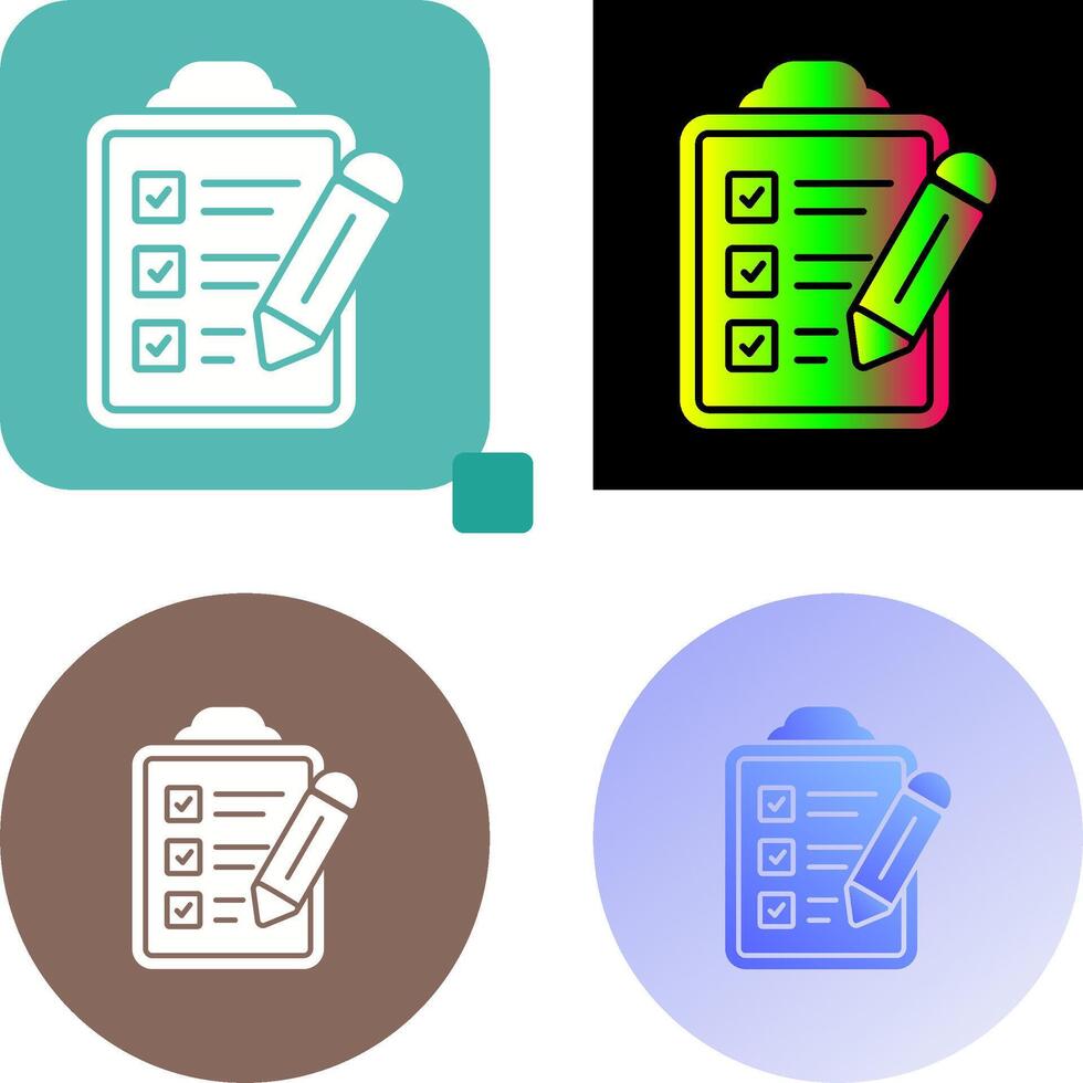 Checklist Icon Design vector