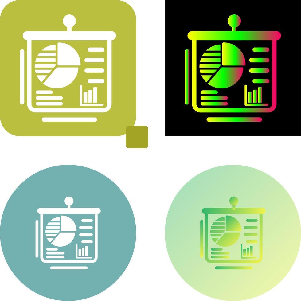 Presentation Icon Design vector