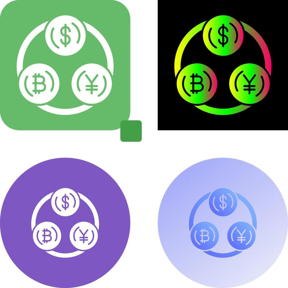 Currency Exchange Icon Design vector