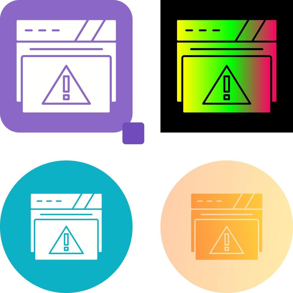Alert Icon Design vector