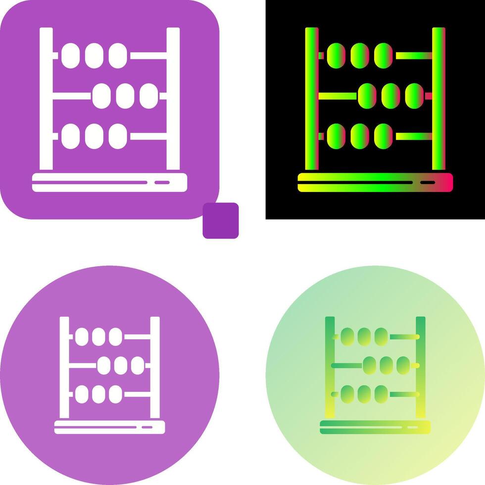Abacus Icon Design vector