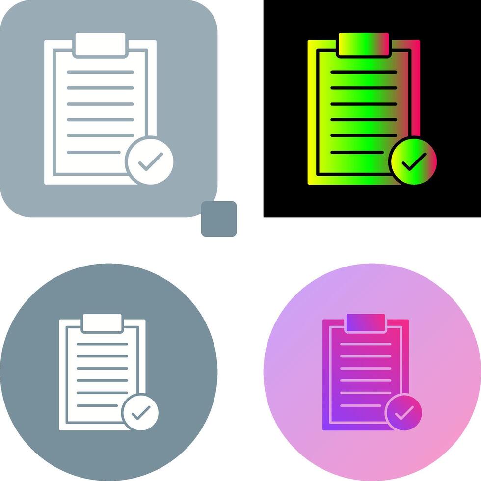 Selected Icon Design vector