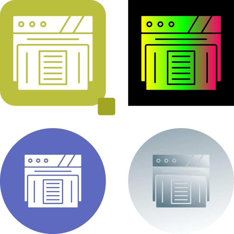 Paper Icon Design vector