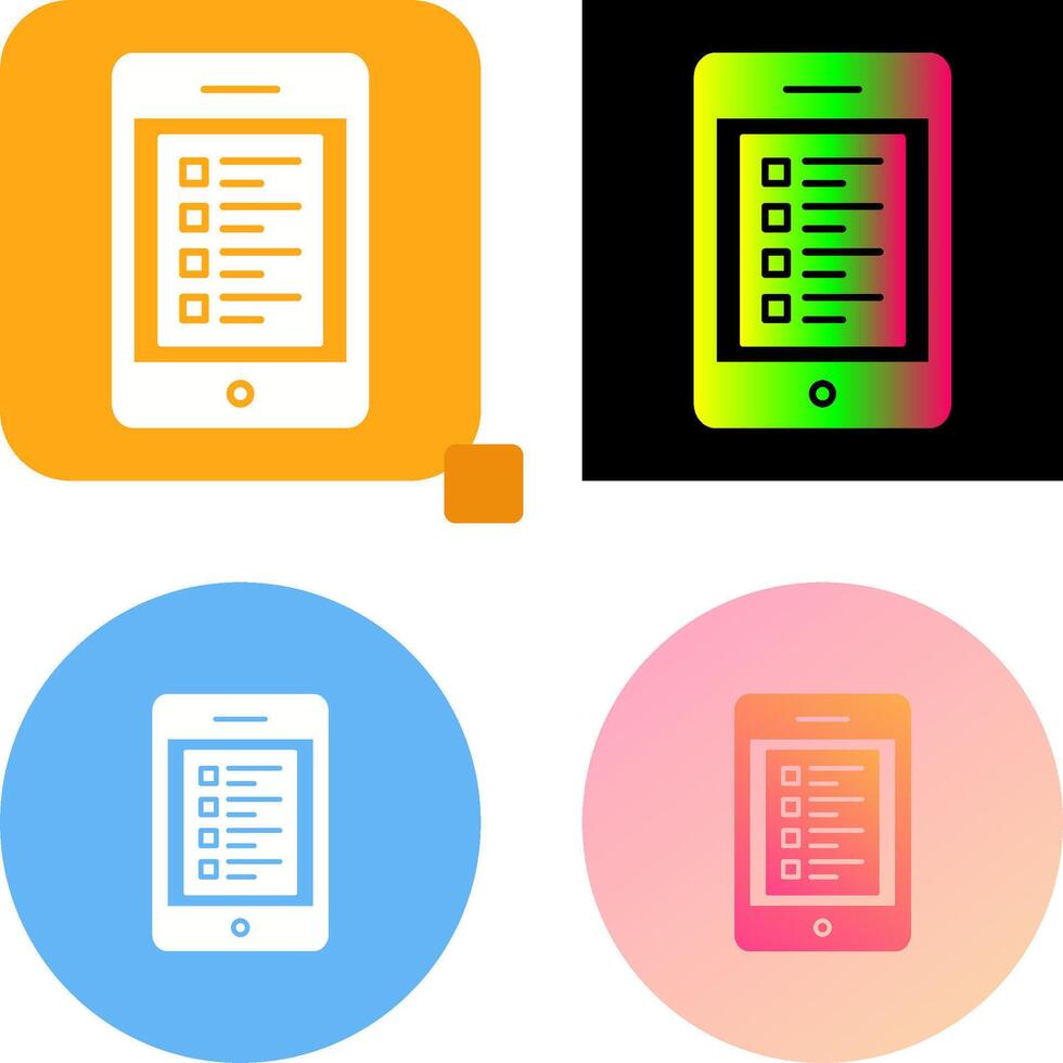 Online Test Icon Design vector