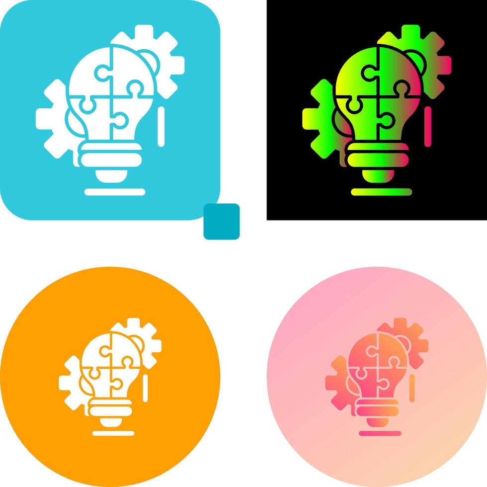 Problem Solving Icon Design vector