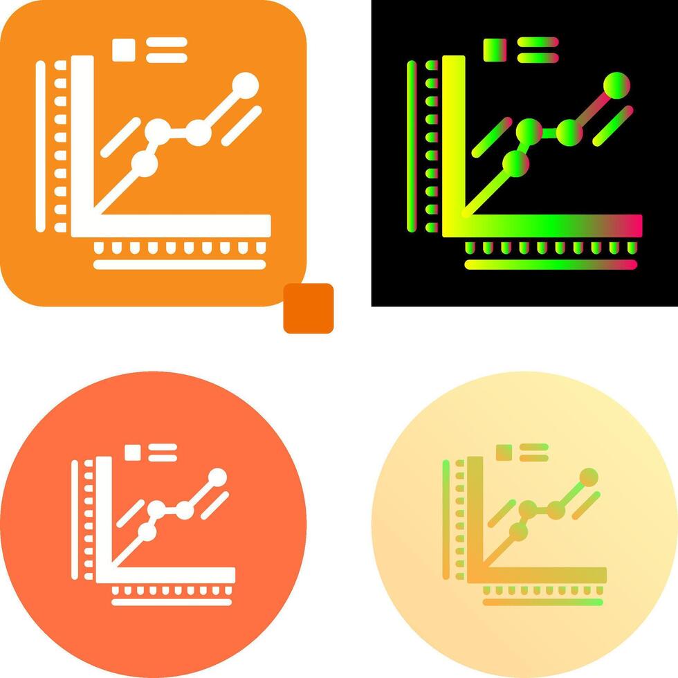 Graph Icon Design vector