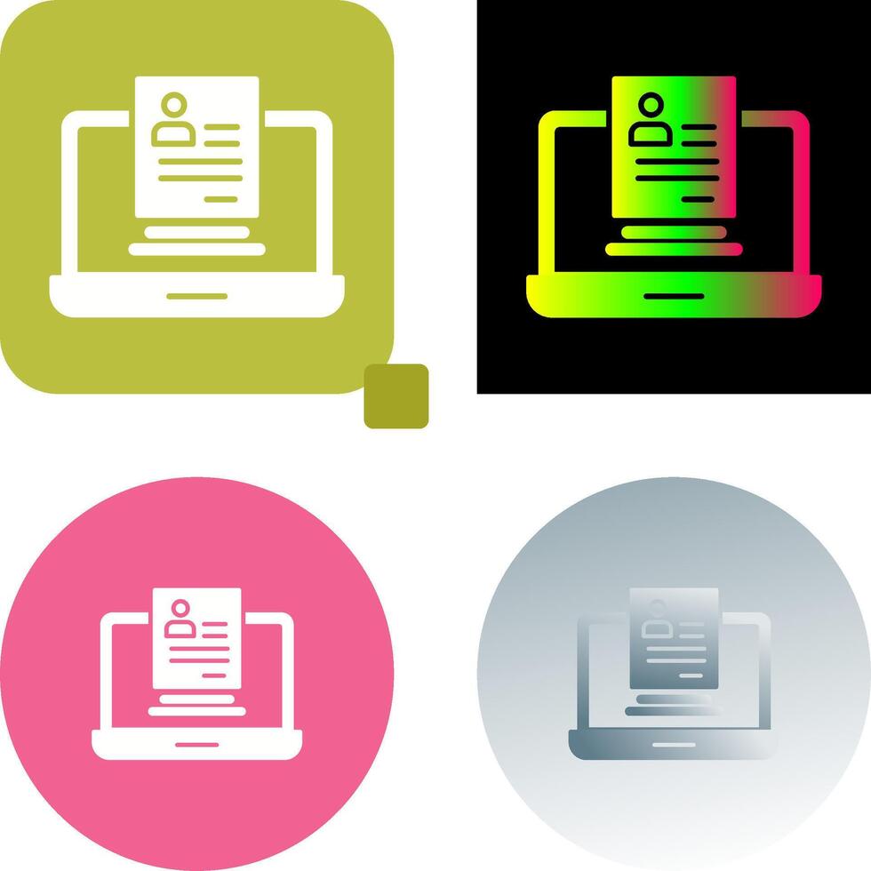 Registration Icon Design vector