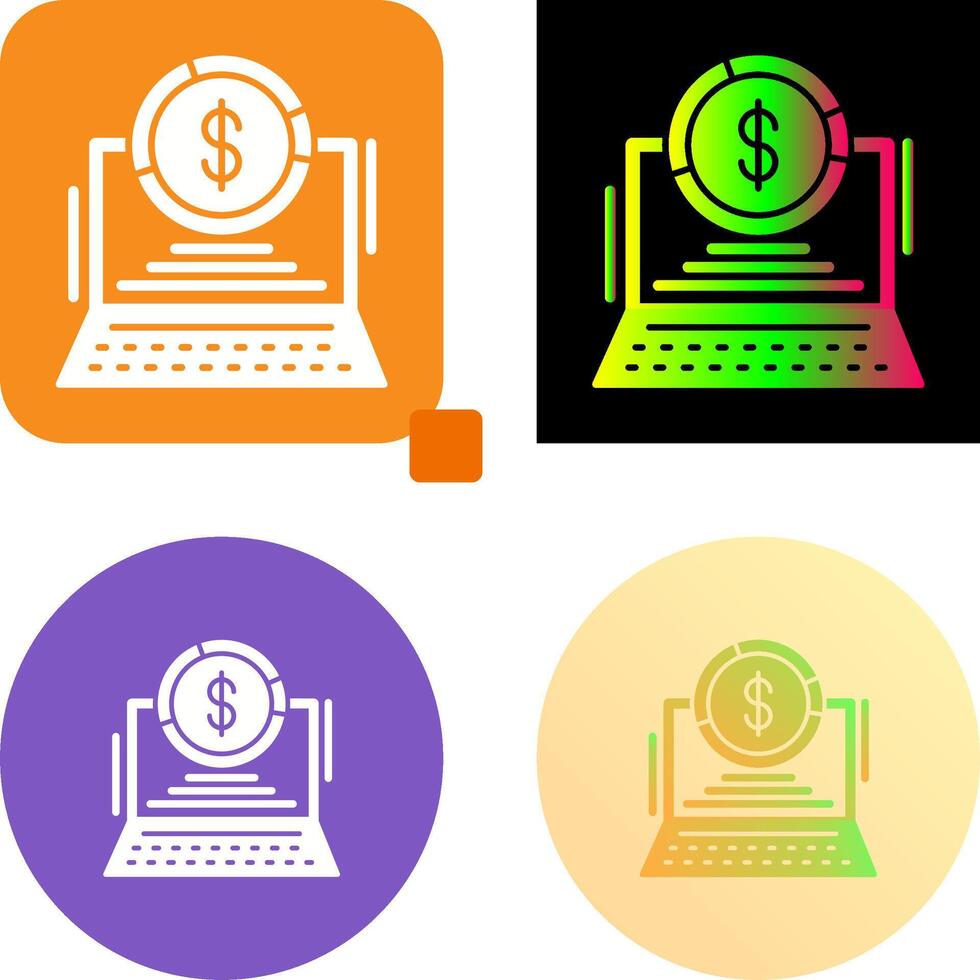 Laptop Icon Design vector