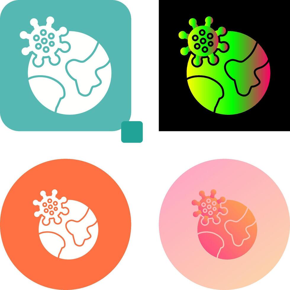 Pandemic Icon Design vector