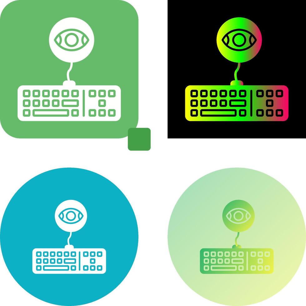 Keylogger Icon Design vector
