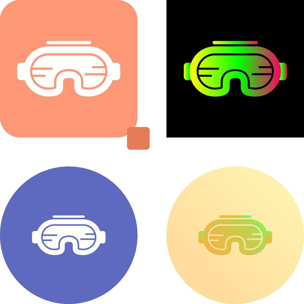 Goggle Icon Design vector
