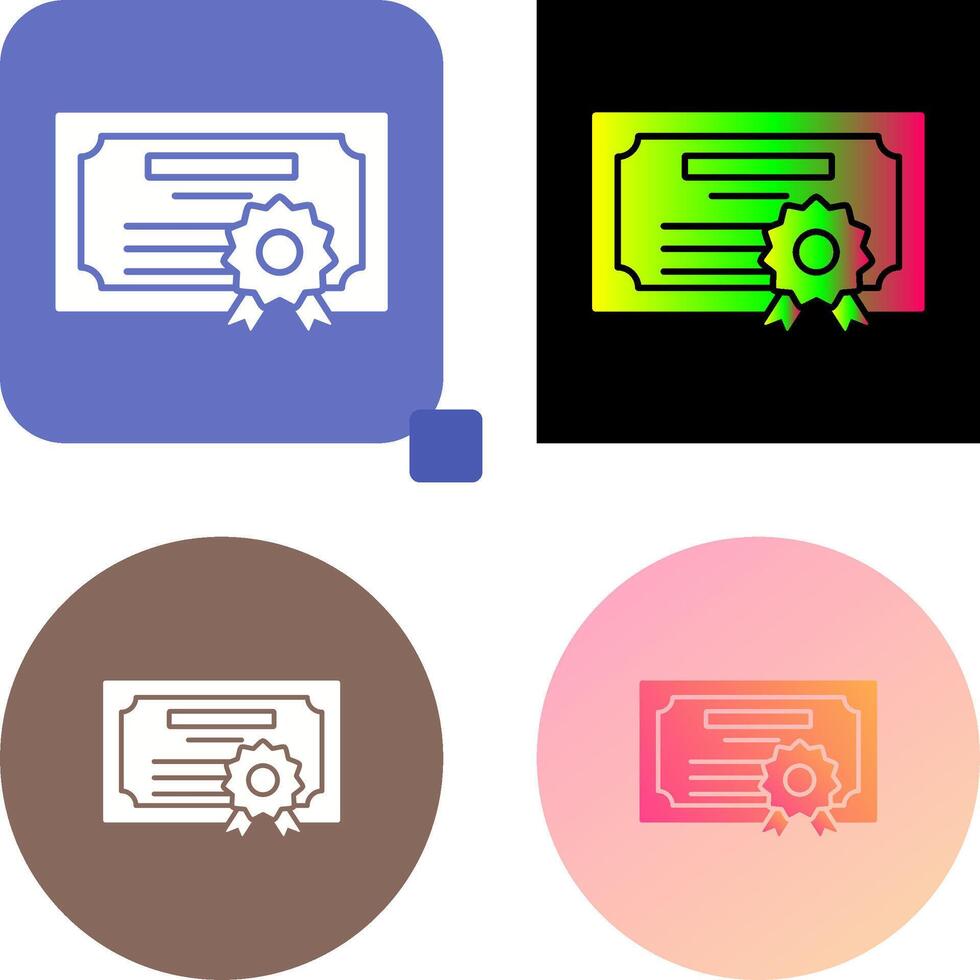 Diploma Icon Design vector
