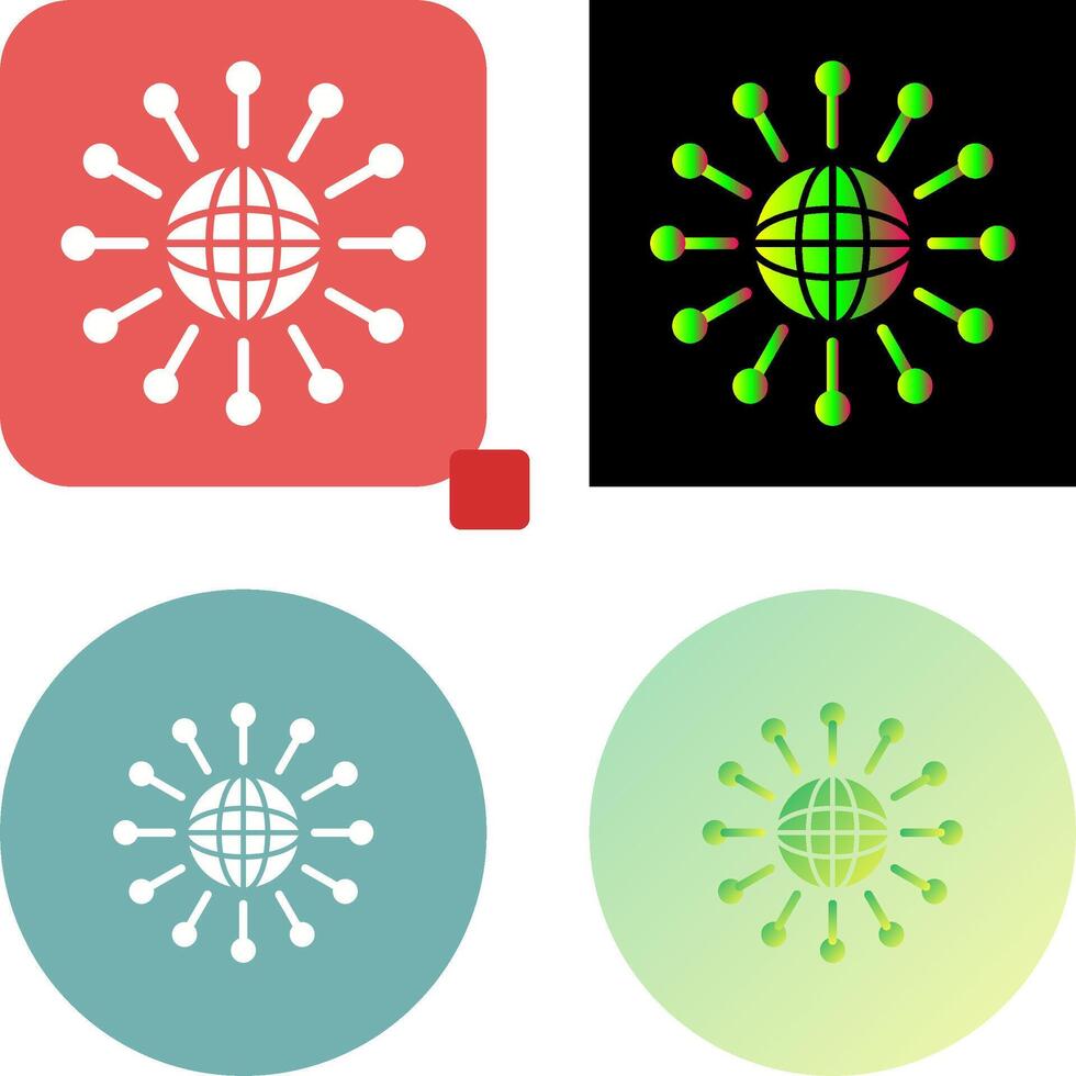 Networking Icon Design vector