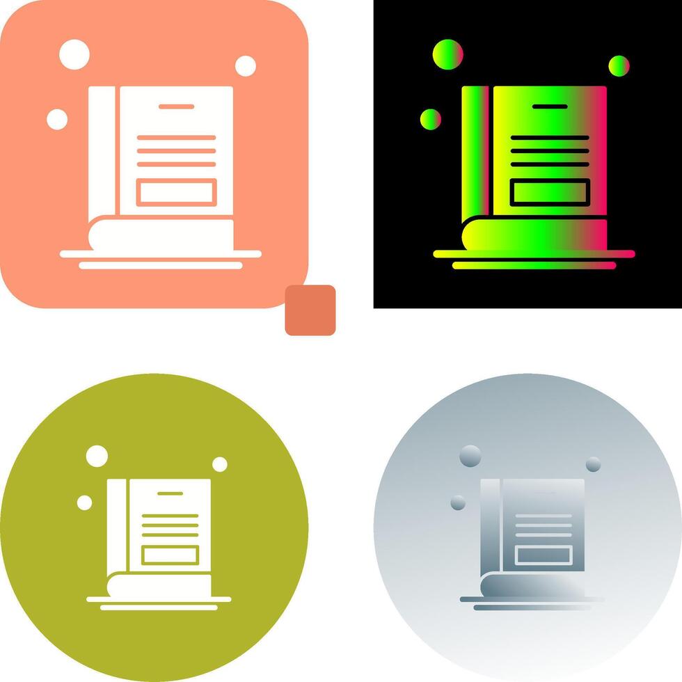 Book Icon Design vector