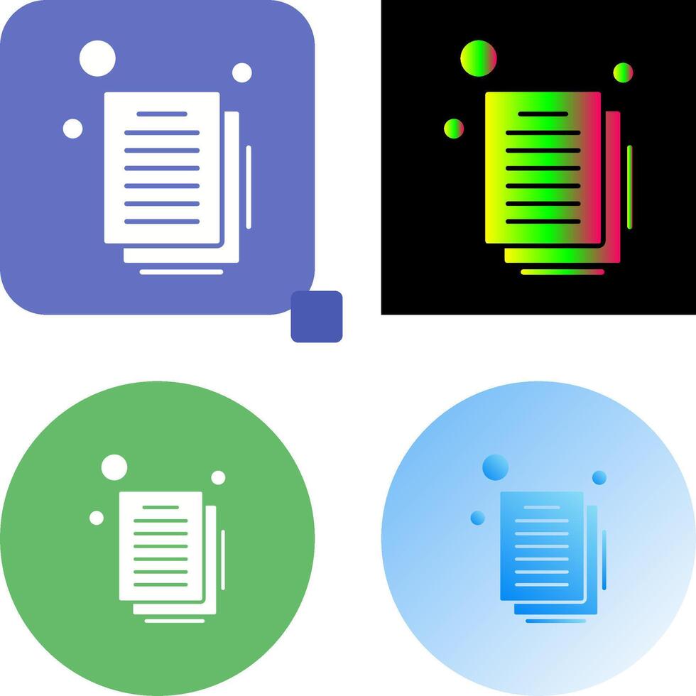 Document Icon Design vector