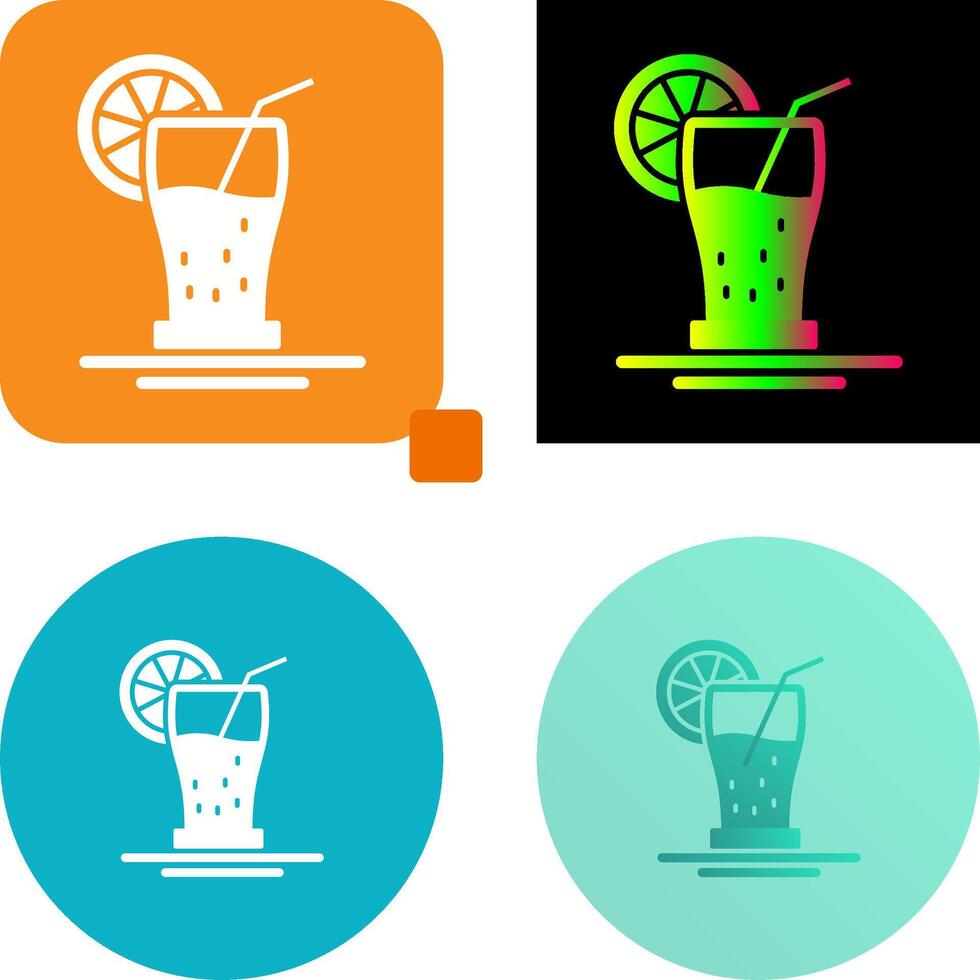 Orange Juice Icon Design vector