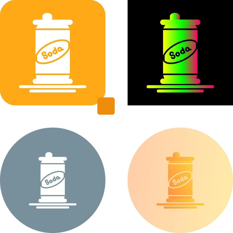 Soda Can Icon Design vector