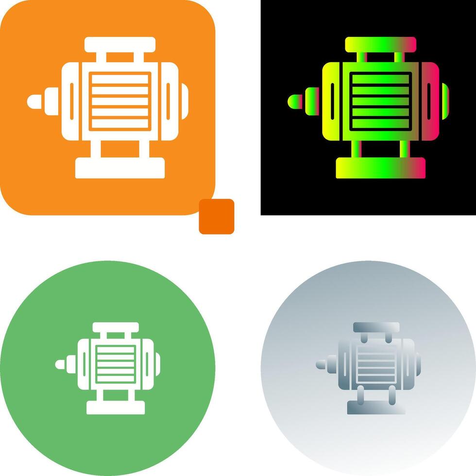 ELectric Motor Icon Design vector