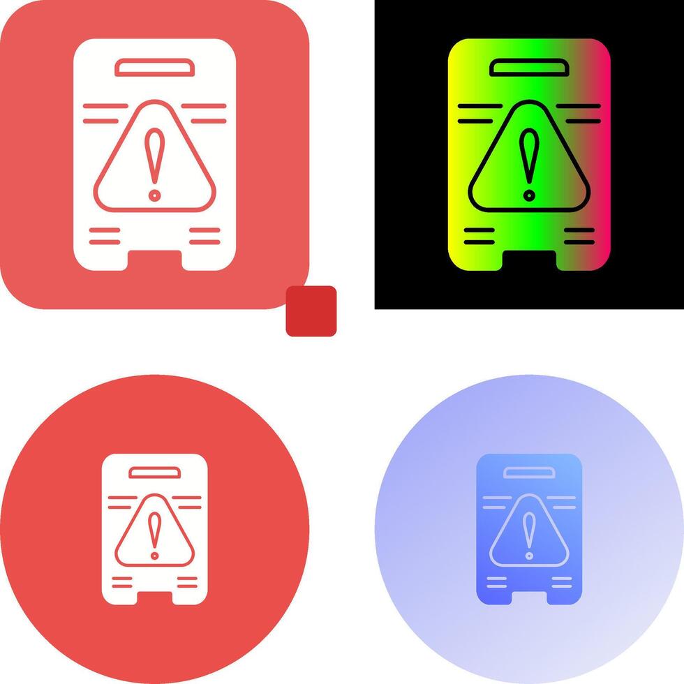 Caution Sign Icon Design vector