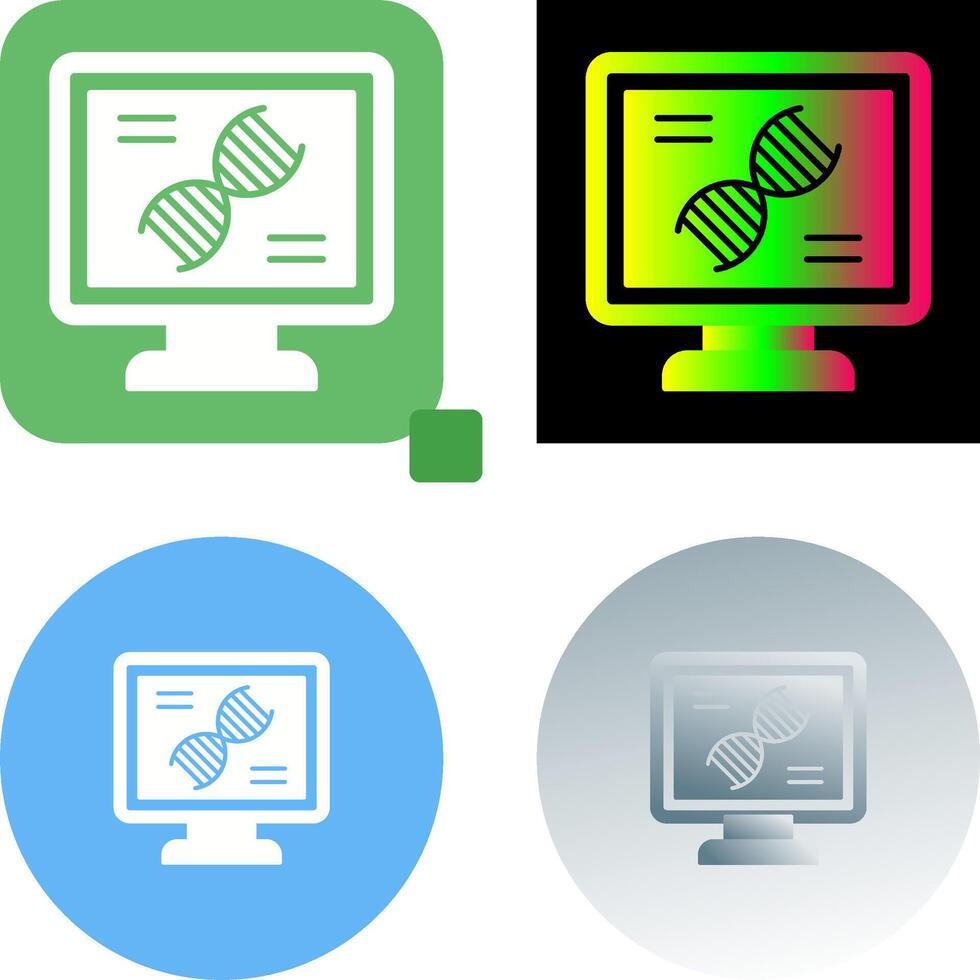 Dna Test Icon Design vector