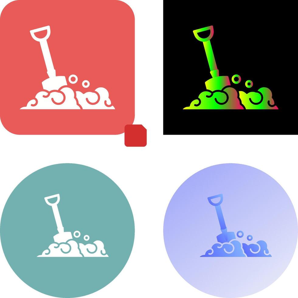 Shovel Icon Design vector