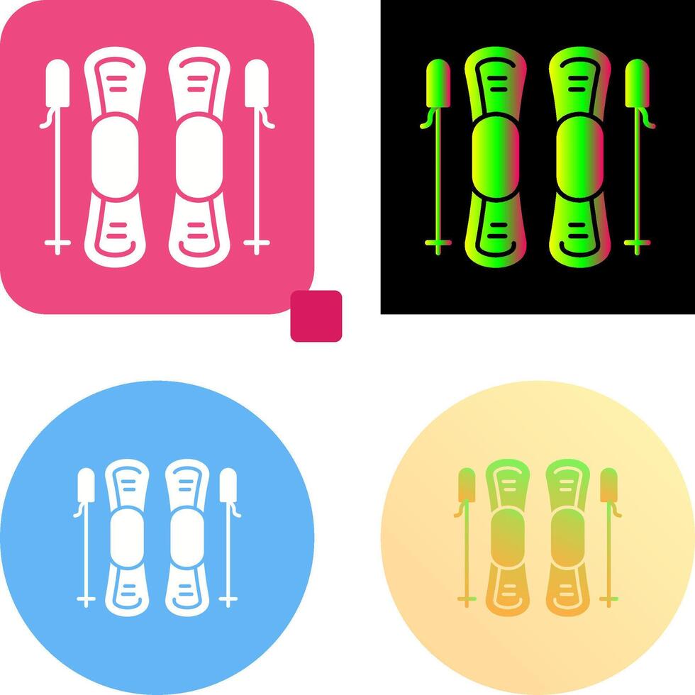 Ski Icon Design vector