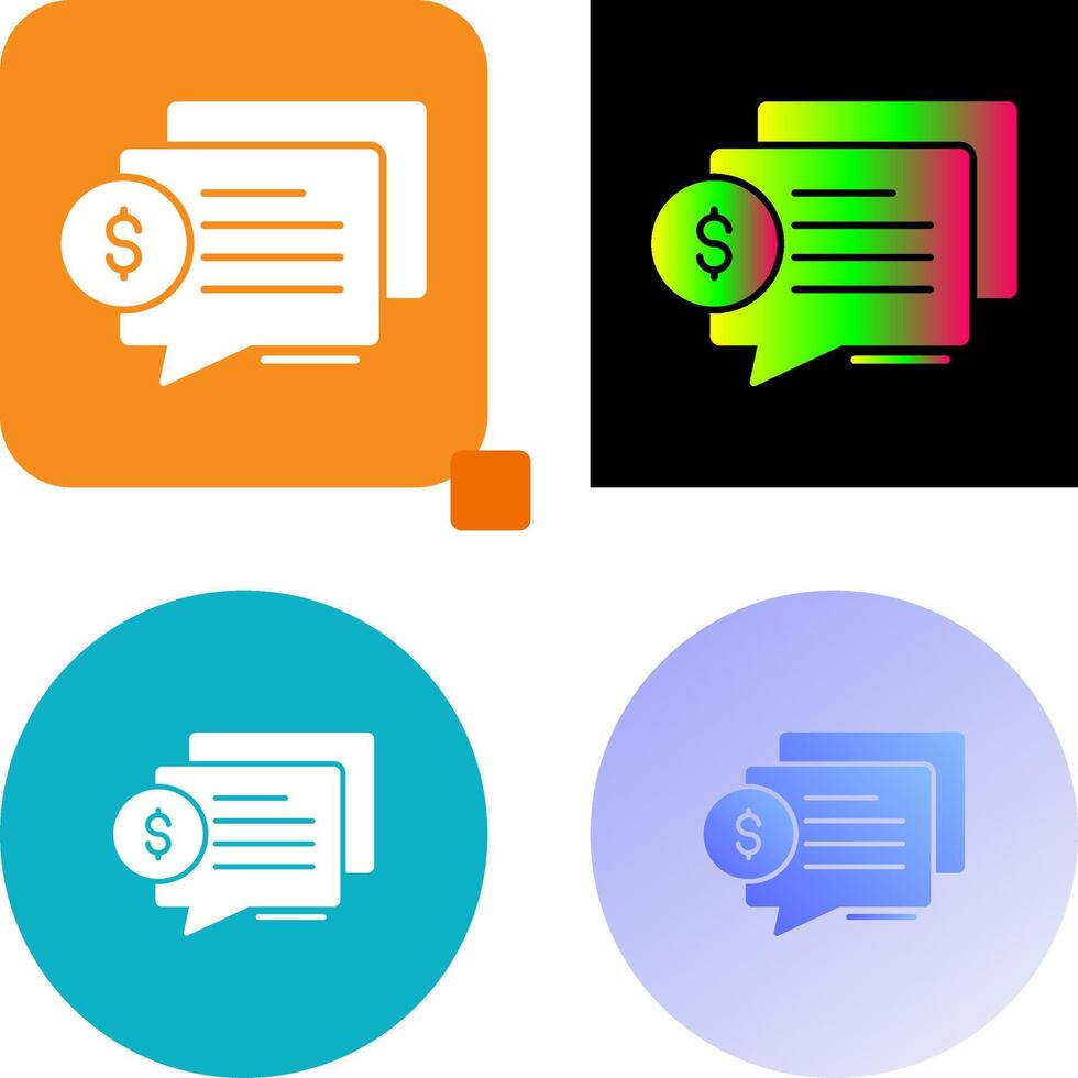 Dialog Icon Design vector