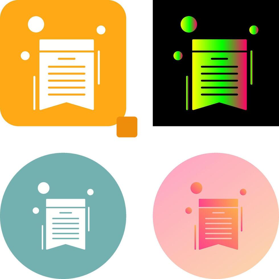 Wishlist Icon Design vector