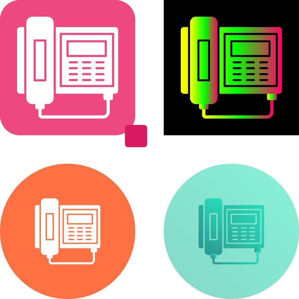 Telephone Icon Design vector