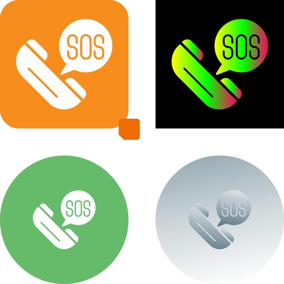 Sos Icon Design vector