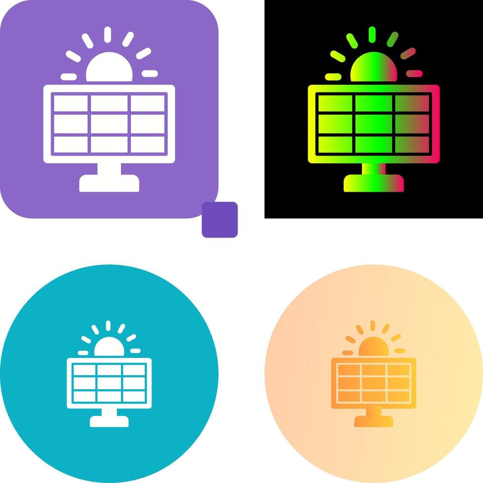 Solar System Icon Design vector