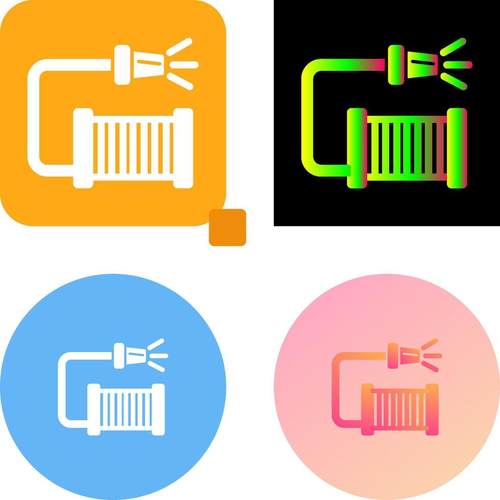 Water Hose Icon Design vector