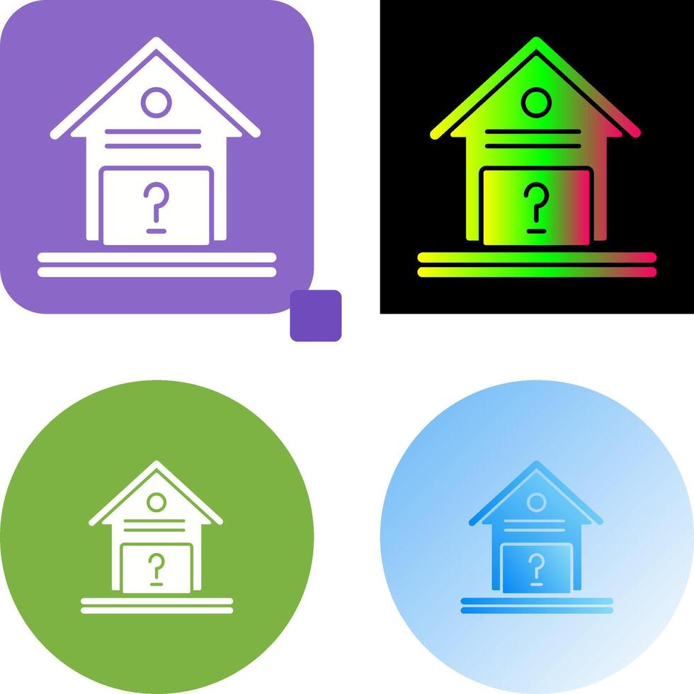 Unknown Icon Design vector