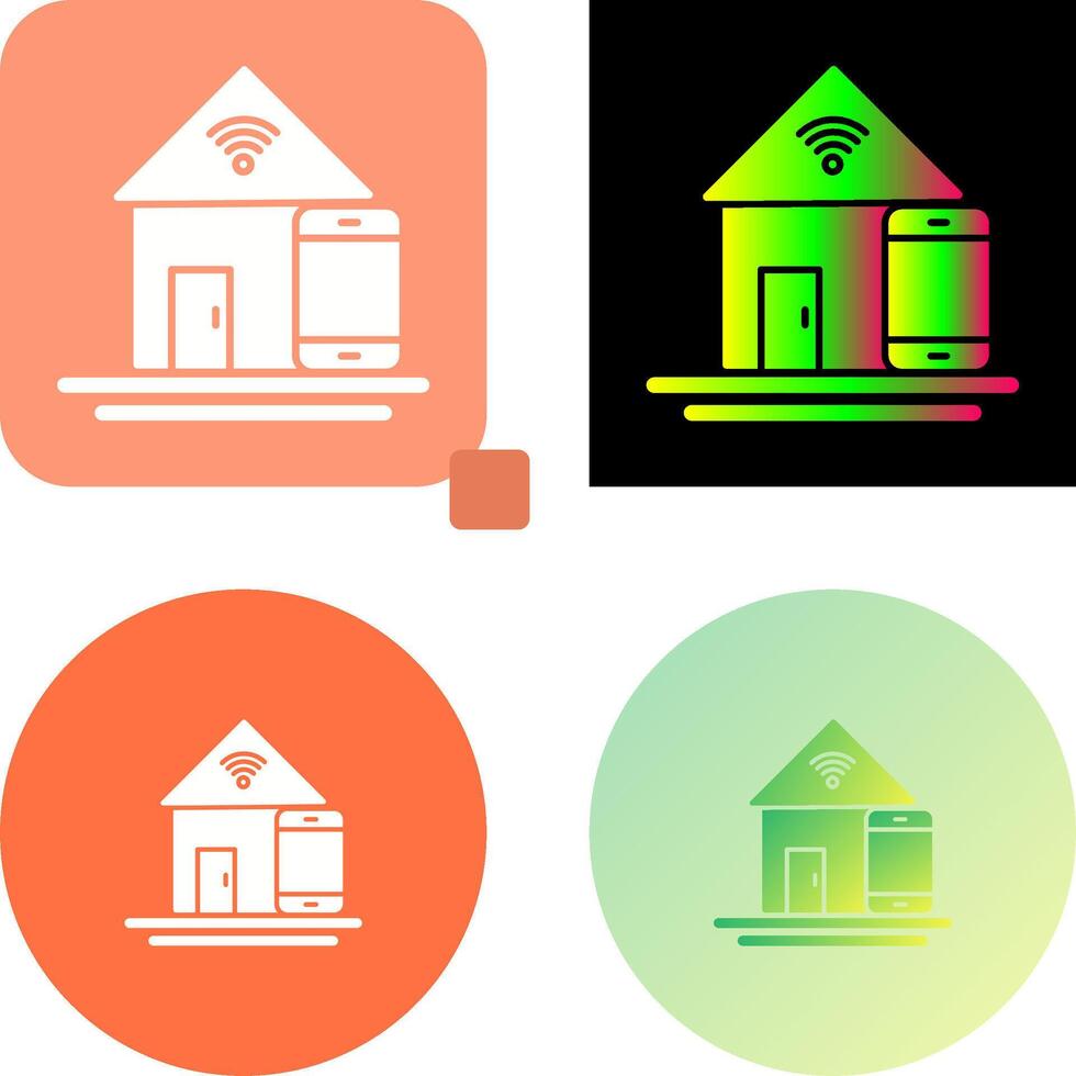 Home Automation Icon Design vector