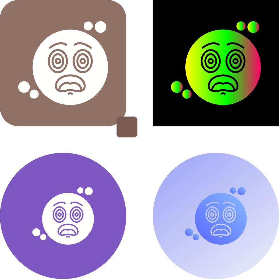 Dazed Icon Design vector