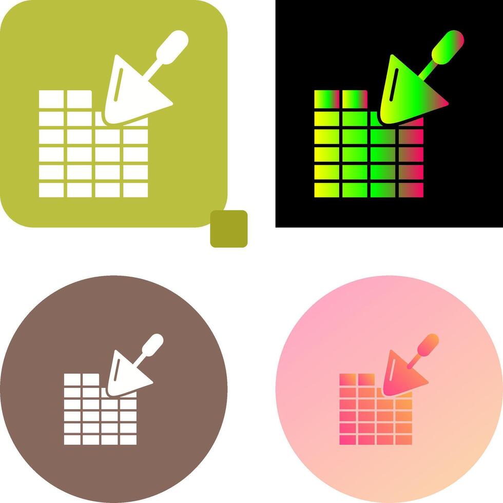 Brickwall Icon Design vector
