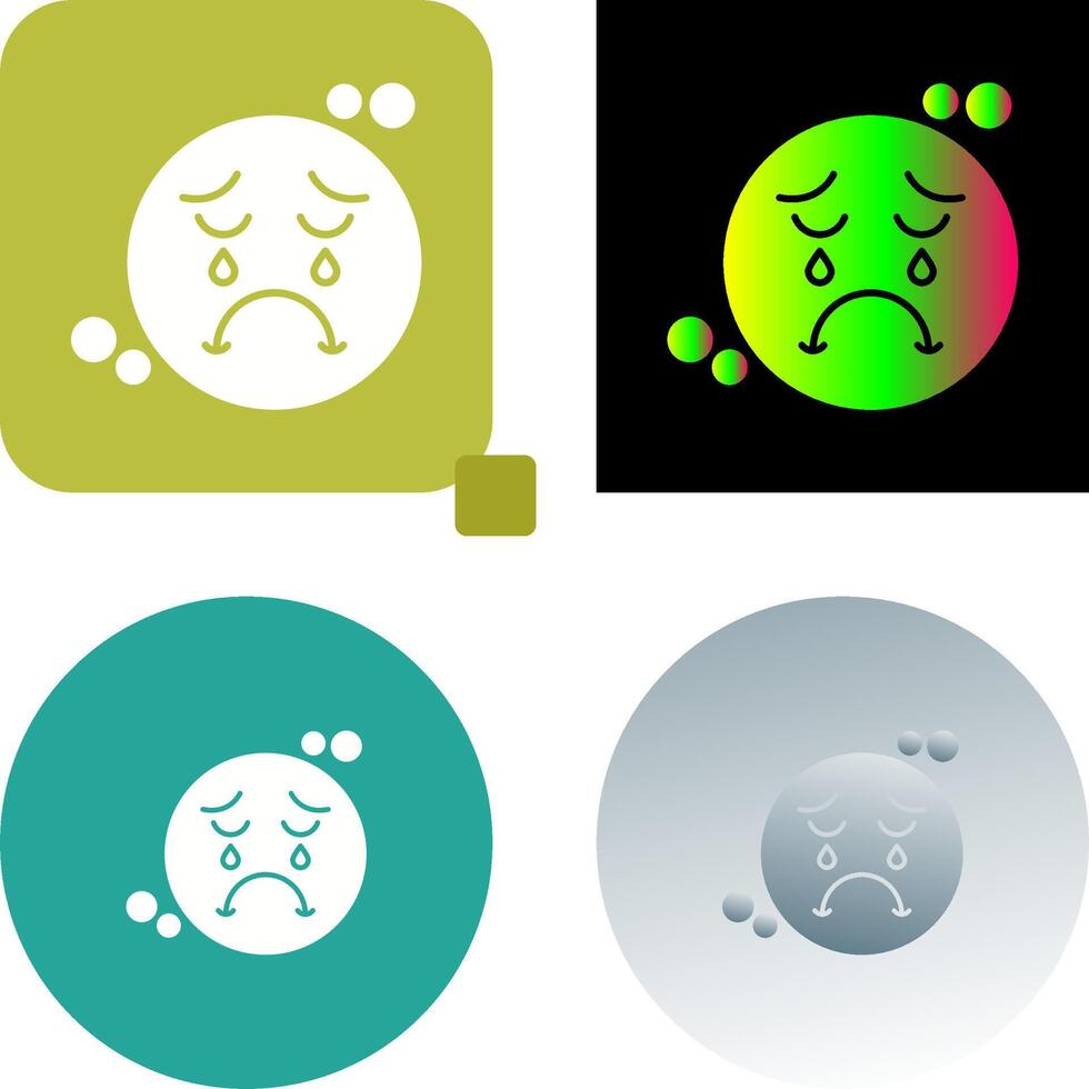 Unhappy Icon Design vector