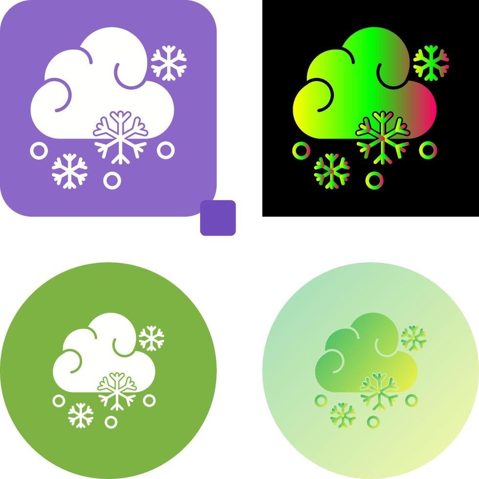 Snowy Icon Design vector