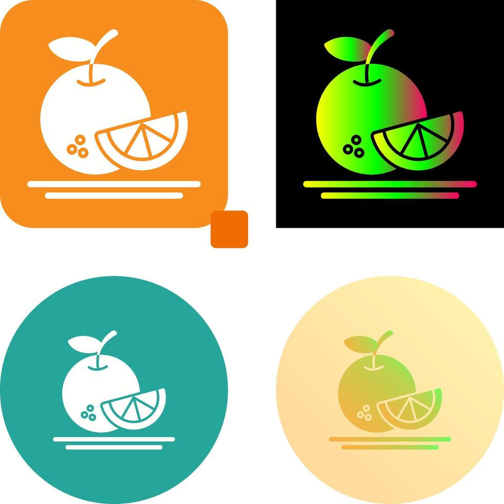 Orange Icon Design vector