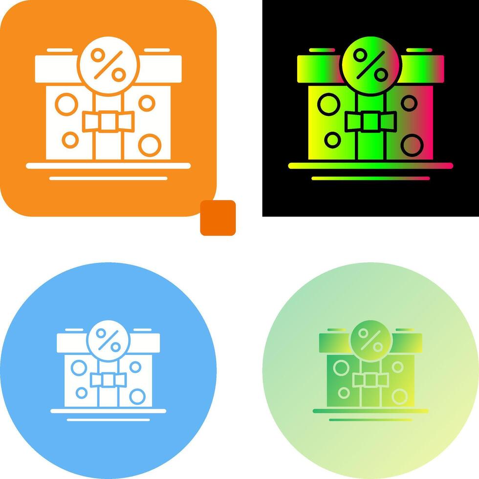 Gift Box Icon Design vector